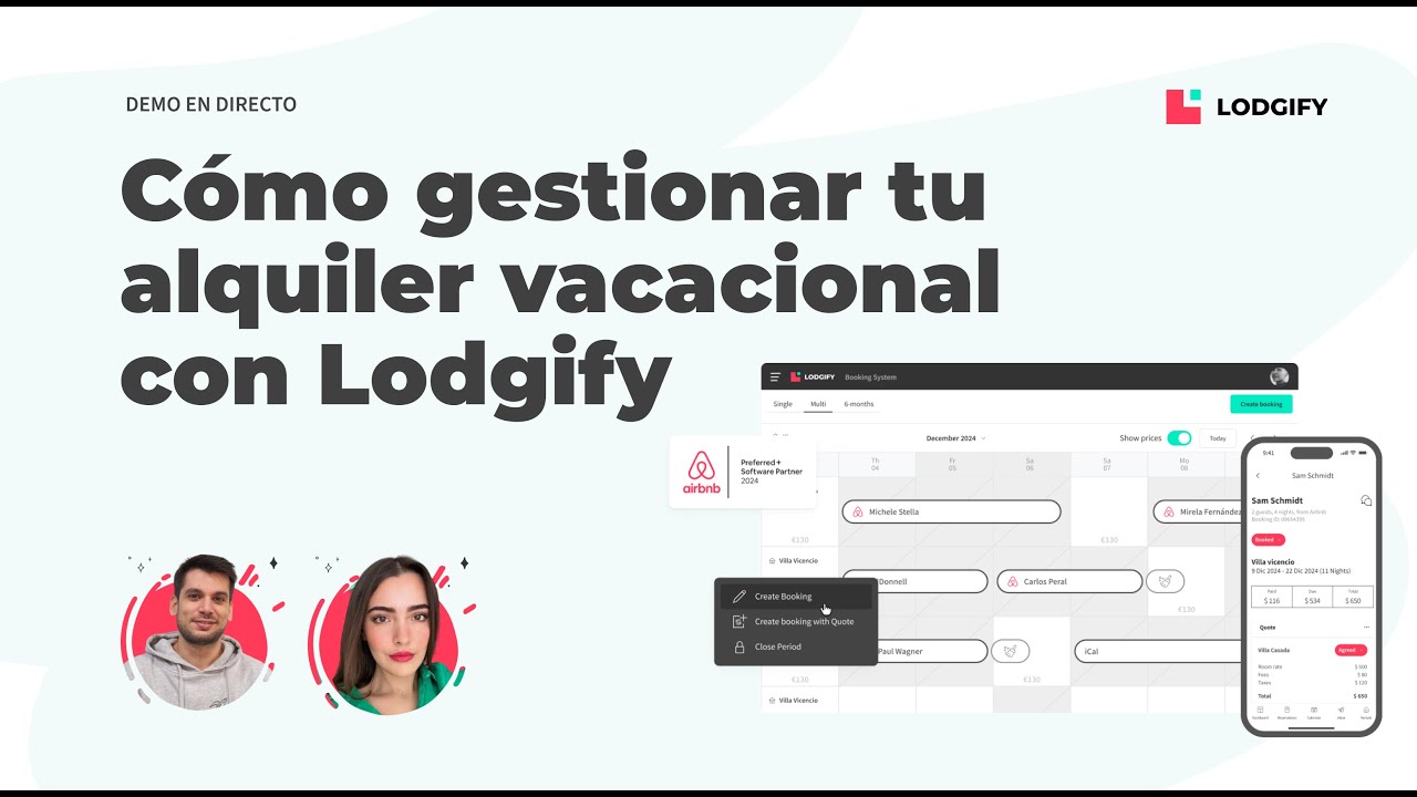 Demo en directo: Cómo gestionar tu alquiler vacacional con Lodgify