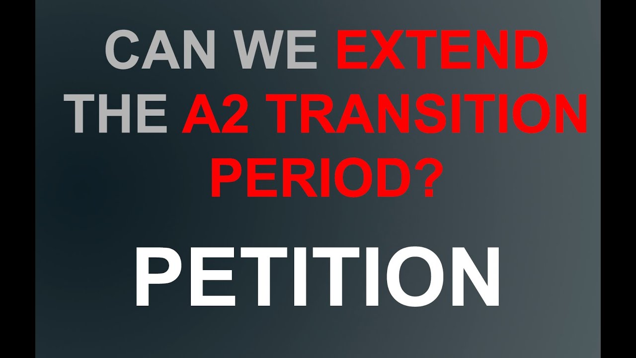 EXTEND THE TRANSITIONAL PERIOD FOR LEGACY DRONES PETITION