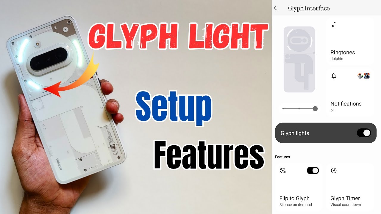 How to Use Glyph Light Interface nothing phone 3a/3a pro | Glyph Light Interface Setting & Features