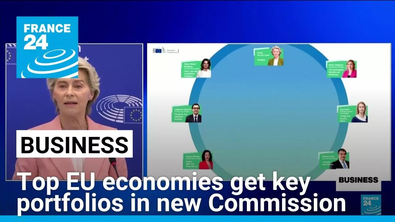 EU Commission chief von der Leyen unveils new top team • FRANCE 24 English