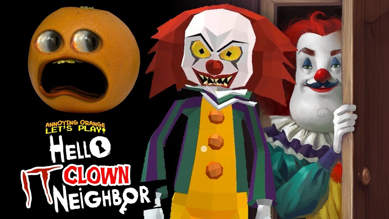 SCARY CLOWN NEIGHBOR?!?!?! (Hello Neighbor Ripoff)