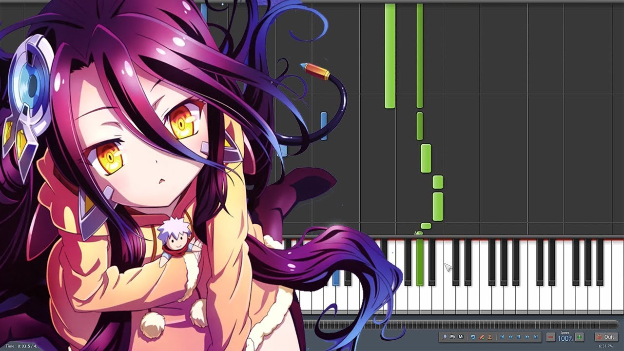 There is a Reason - No Game No Life Zero ED (Piano Synthesia)