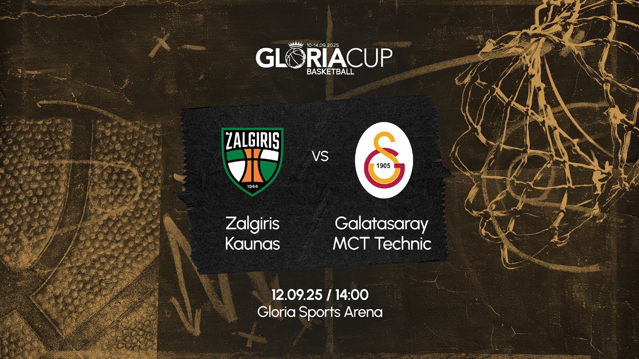 Zalgiris Kaunas vs Galatasaray MCT Technic | Gloria Cup 2025
