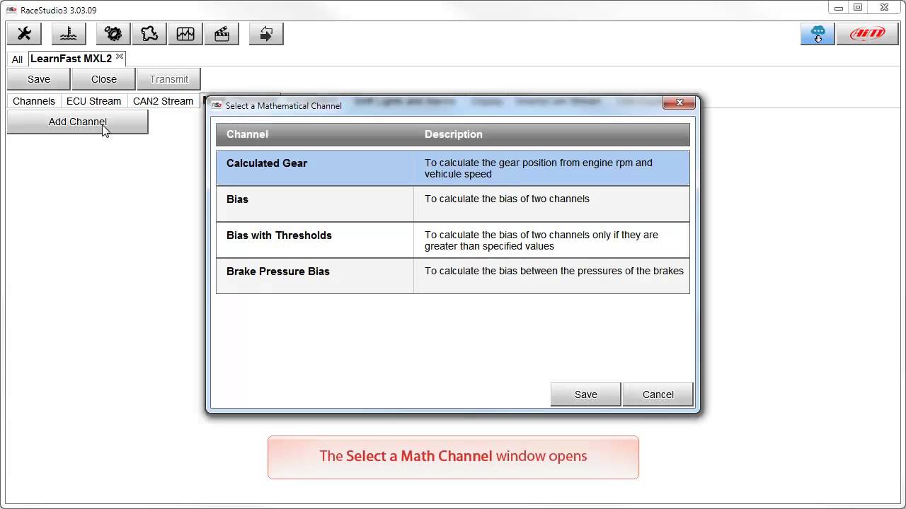 Race Studio 3 Basic Configuration - Part 1
