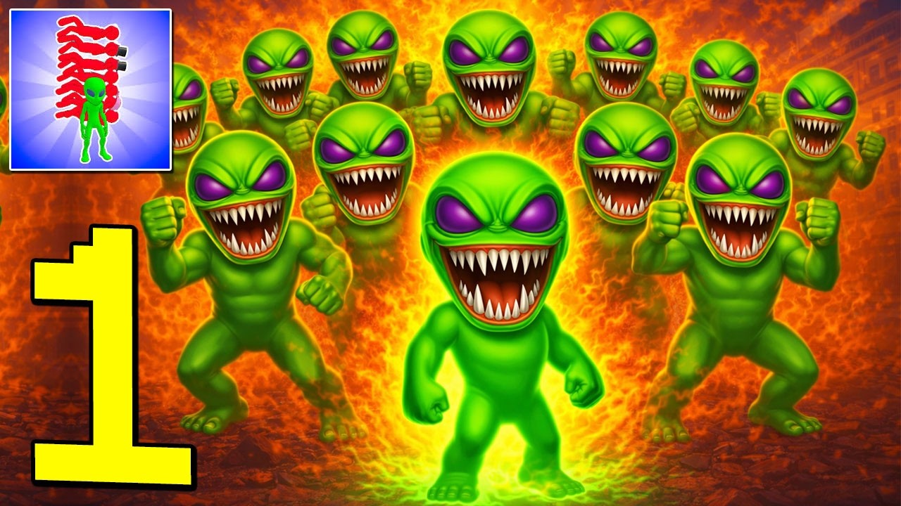 Alien Raid: Monster evolution - Gameplay Walkthrough Part 1 - Update Power Monster (Android,iOS)