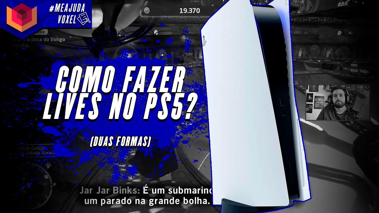 COMO FAZER LIVES NO SEU PS5 DE DUAS FORMAS DIFERENTES - 