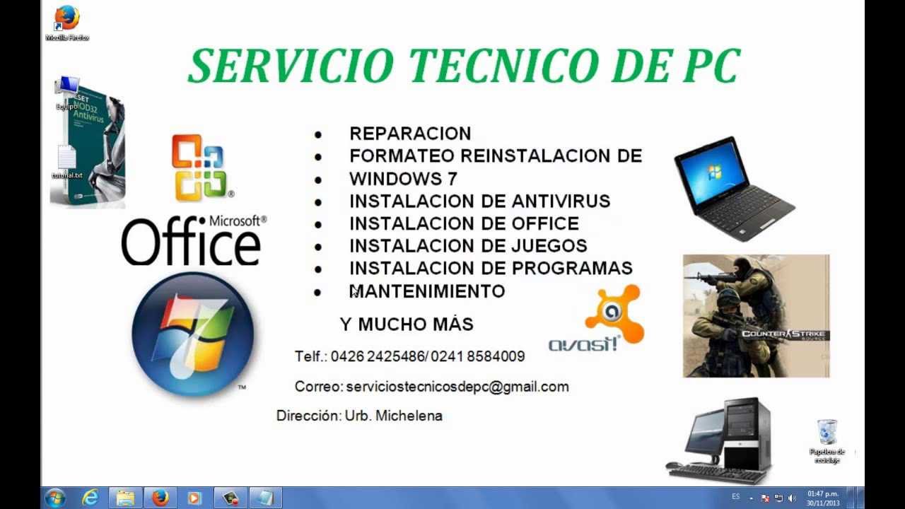 Servicio T&eacute;cnico de PC
