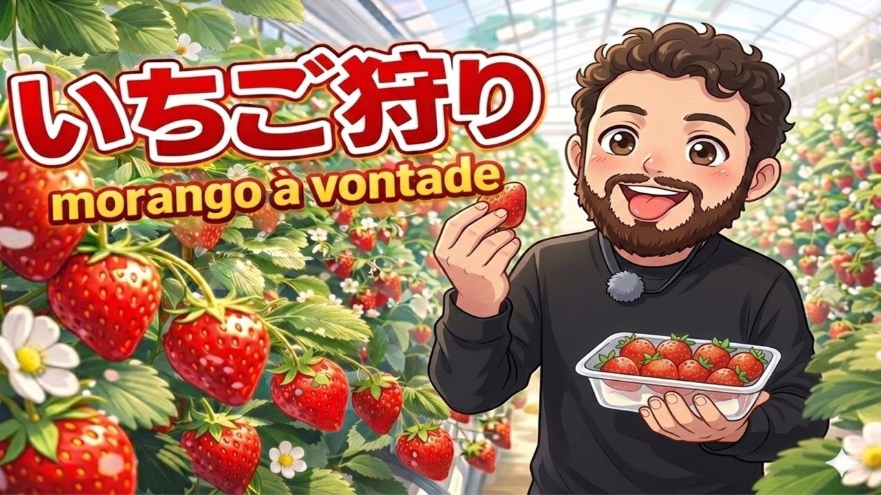 Comendo Morango Sem Parar no Japão 🍓