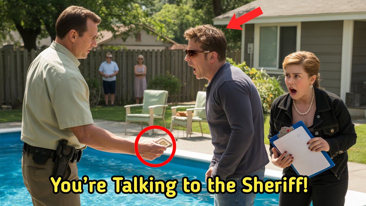 HOA Karen’s Son Ordered Me Out of My Own Pool — Then I Showed My Sheriff’s Badge!
