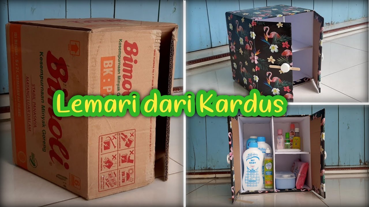 Cara Membuat Lemari dari Kardus Bekas
