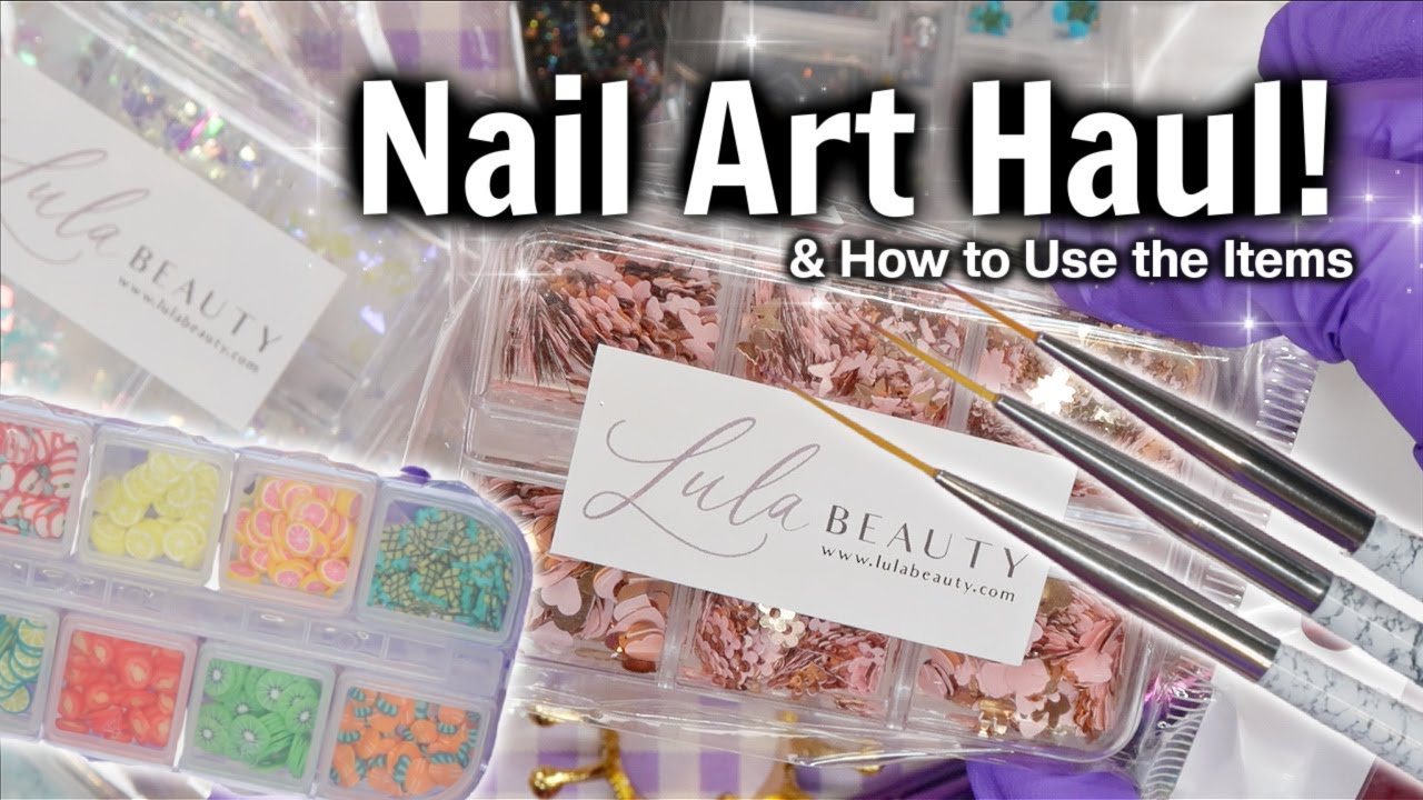 NAIL ART HAUL FOR EVERYONE & How to Use the Items | NAIL ART CONFETTI