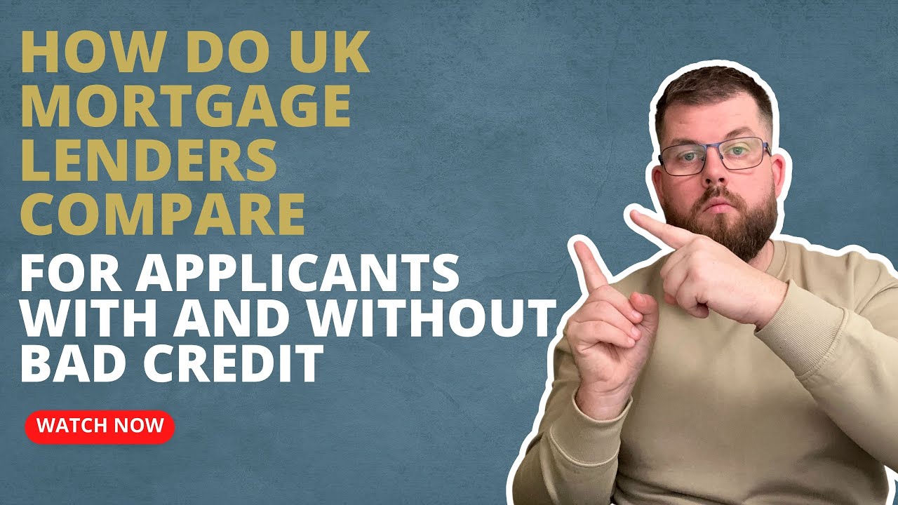UK mortgage interest rates with and without bad credit comparison