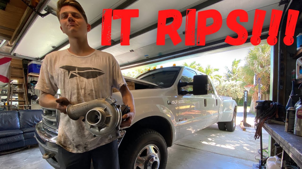 7.3L dually runs AMAZING with KC Turbo's balanced assembly! Part 2