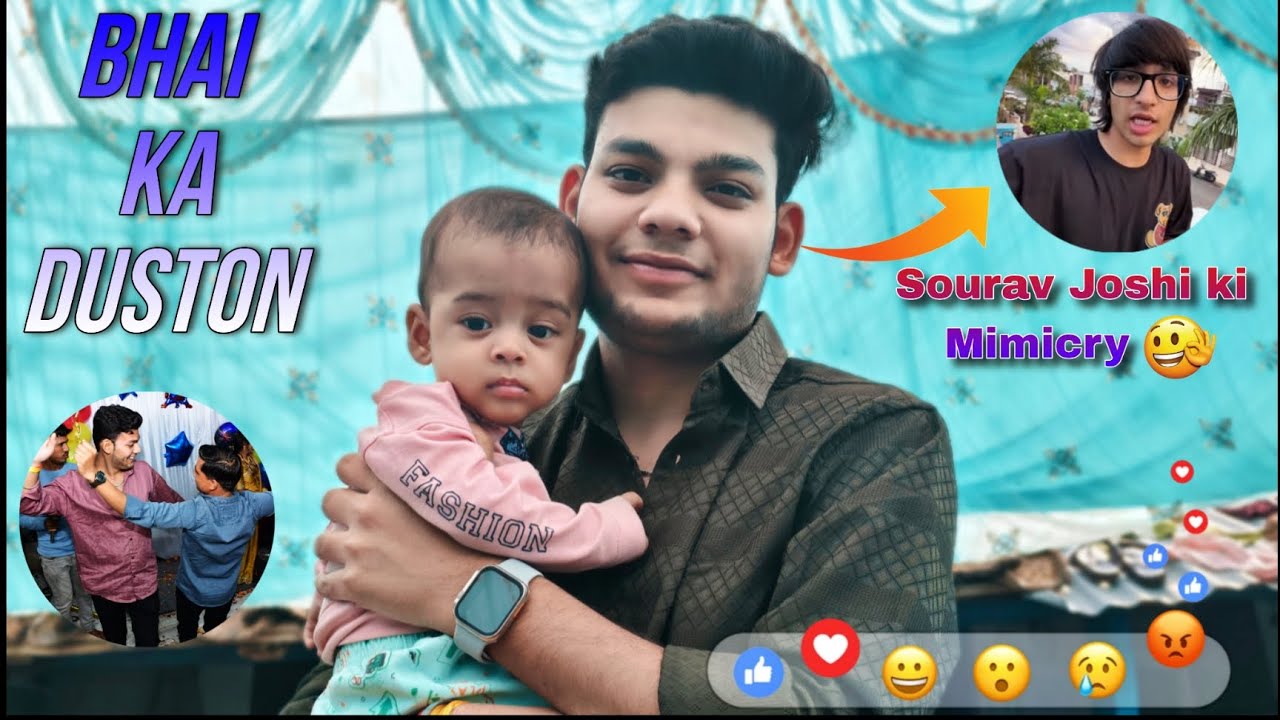 &hearts;️Bhai Ka Duston || And Sourav Joshi Mimicry Vlog 😂|| @Rajvishwakarma.95 