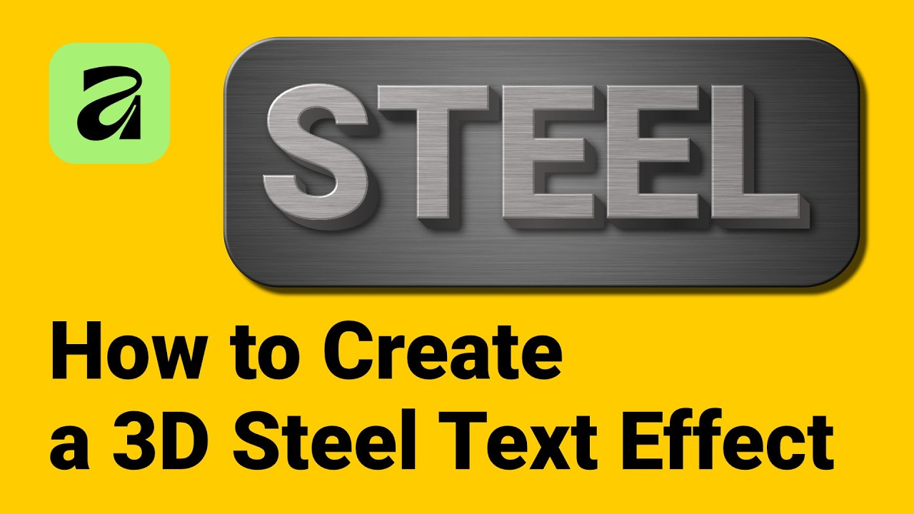 How to Create a Realistic 3D Steel Text Effect in Affinity