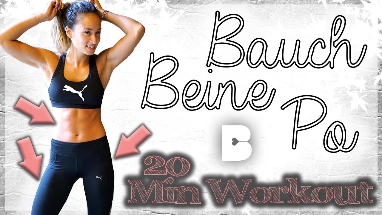Bauch Beine Po Training für Zuhause - 20 Minuten Workout zum Mitmachen - BodyKiss