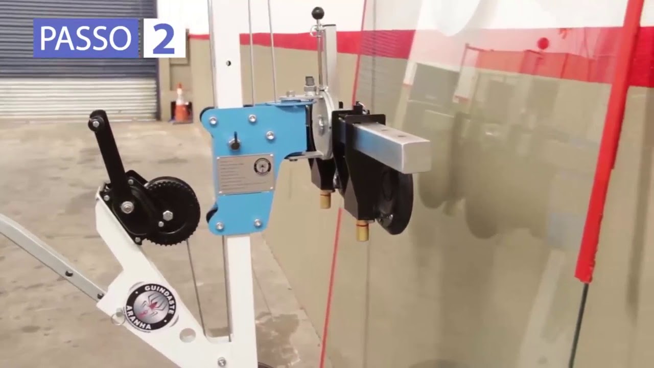Guindaste Aranha   Carrinho para transporte de vidro Transpovidro