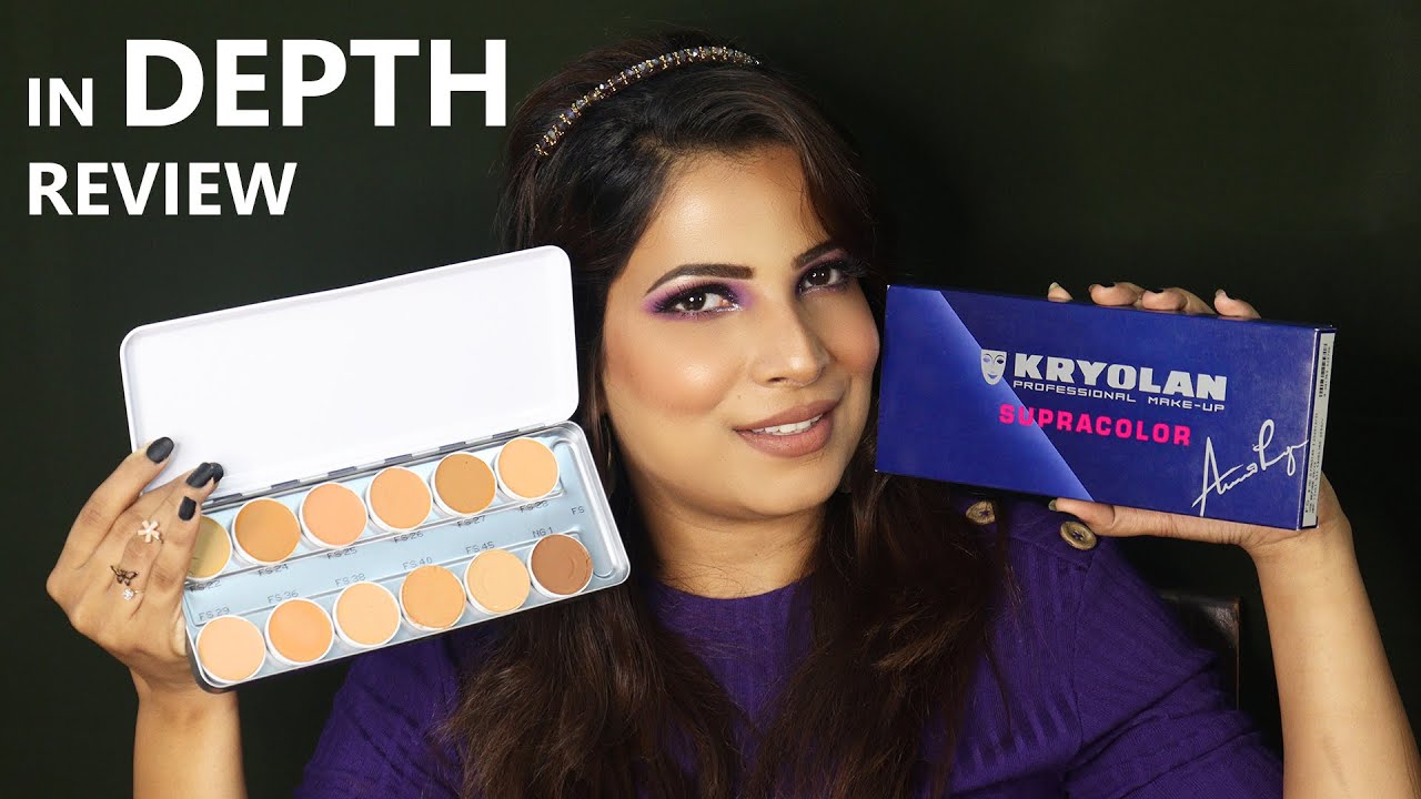 Kryolan Supracolor Palette Review || Supracolor V/s Dermacolor || Base Makeup || Swatches
