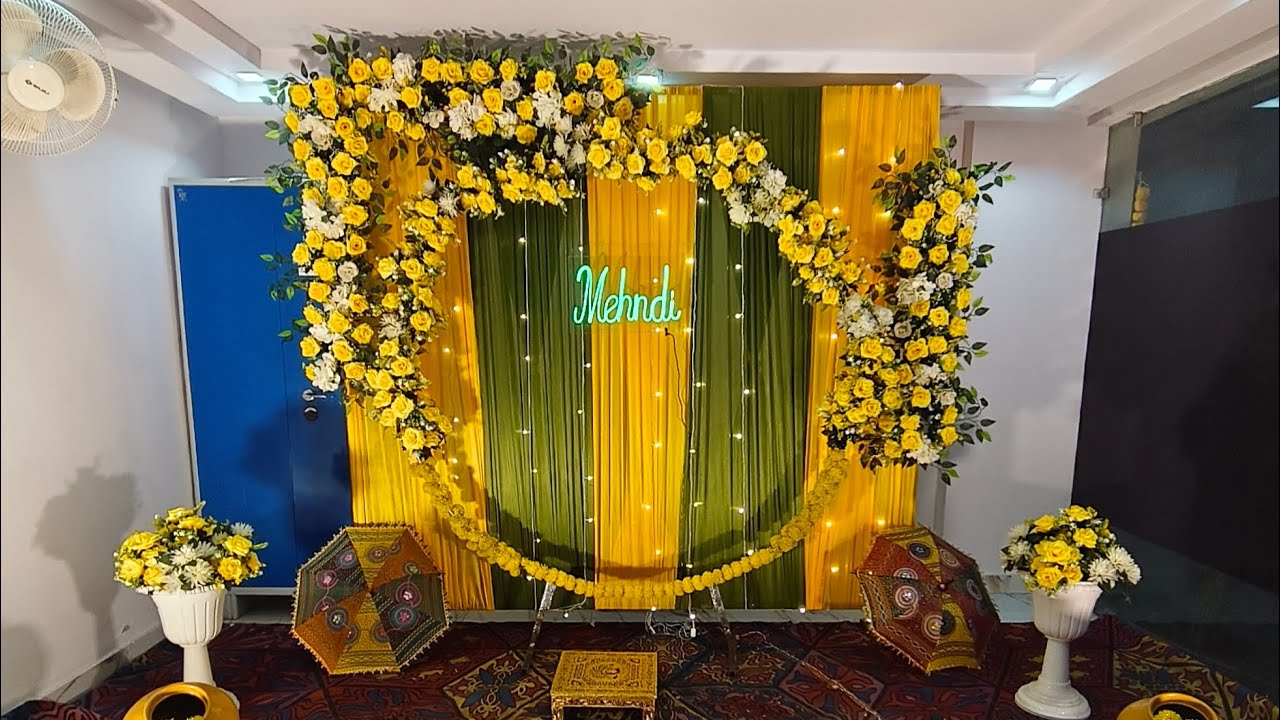 Haldi ceremony decoration vlog