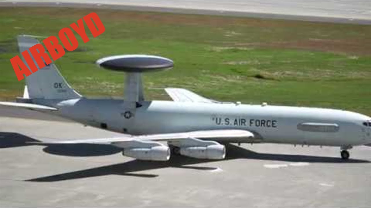 E-3 AWACS Landing At Travis Air Force Base