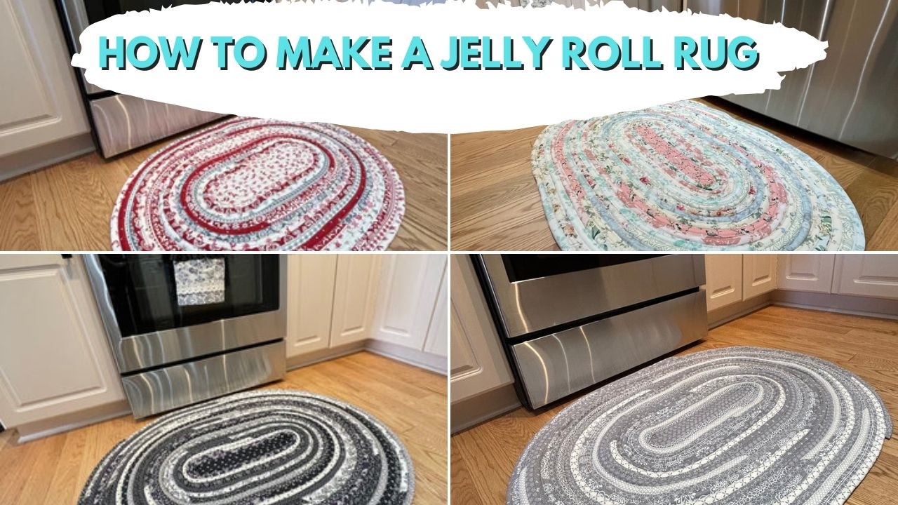 Learn How To Make A Farmhouse Jelly Roll Rug FREE TUTORIAL