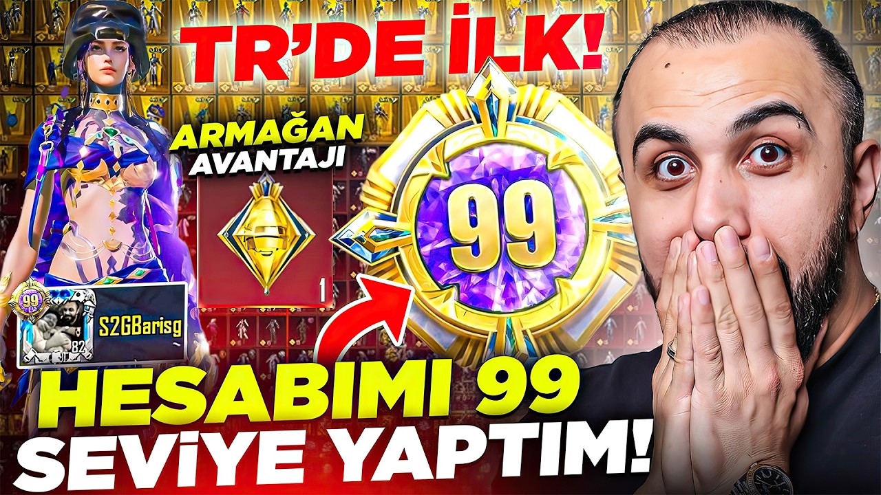TR'DE İLK! HESABIMI 99 KOLEKSİYON SEVİYESİ YAPTIM! &Ouml;ZEL ARMAĞAN AVANTAJI 😱 | PUBG Mobile