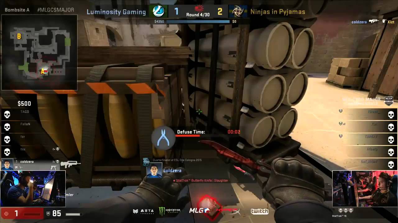 CS:GO - Coldzera Brilliant 1 vs 3 Clutch vs NIP @ MLG Major Columbus 2016