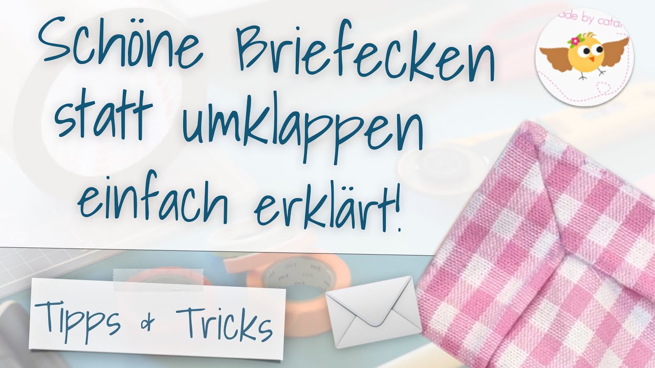 Briefecken nähen ❤︎ einfach & kurz erklärt