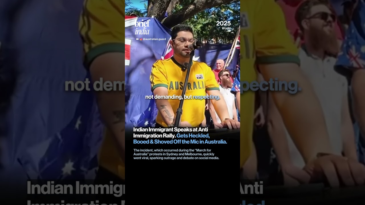 Indian Immigrant Silenced at Australia&rsquo;s Anti-Immigration Rally.