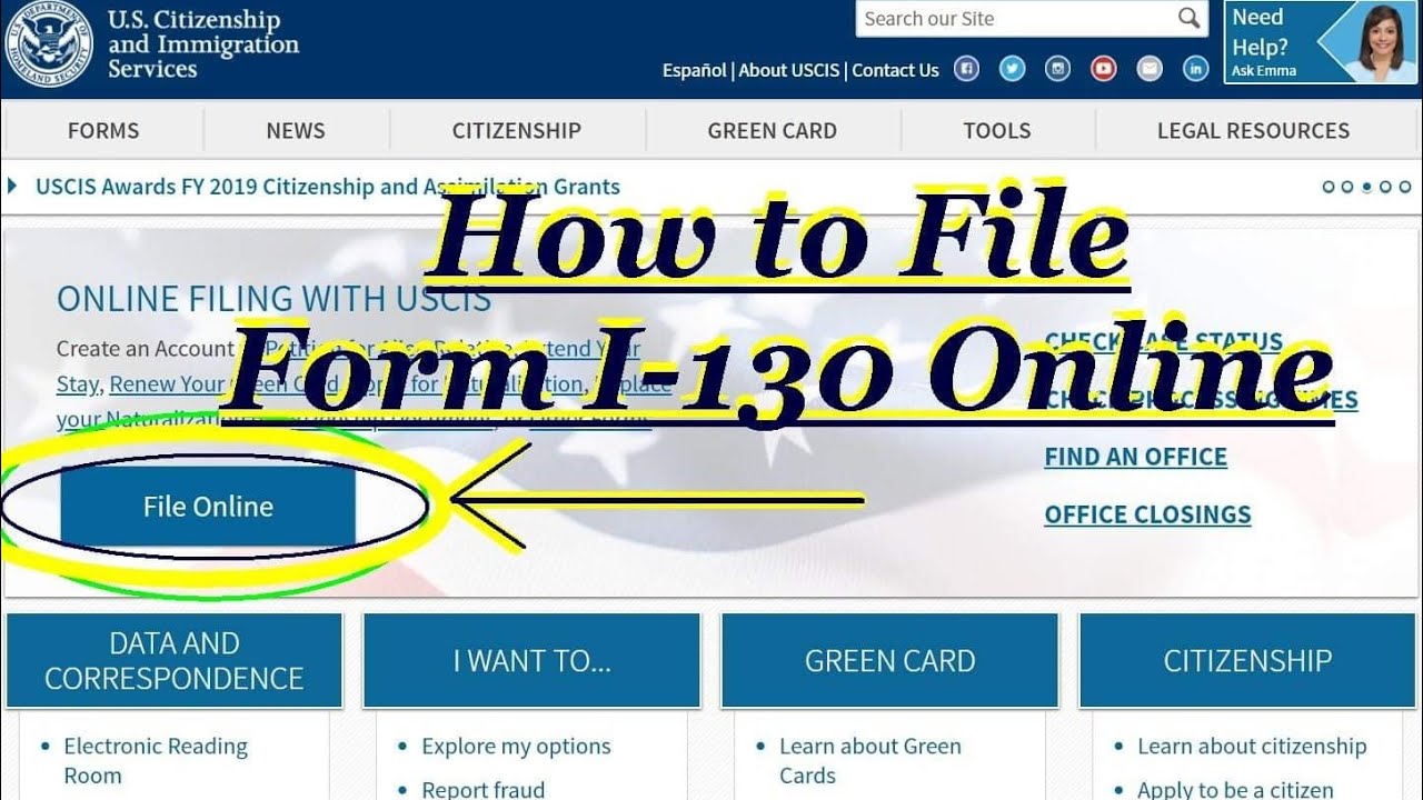 Filing FORM I-130 ONLINE~How to Fill up and File Form I-130 Online Step by Step Guidance