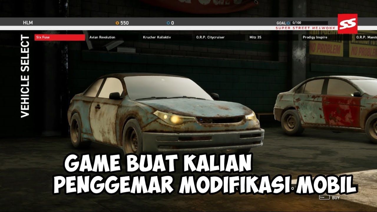 INI DIA GAME BUAT KALIAN PENGGEMAR MODIFIKASI MOBIL | SUPER STREET THE GAME