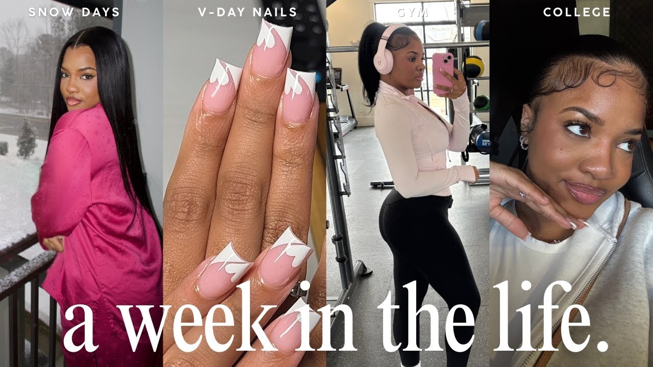 weekly vlog: IT'S SNOWING IN GEORGIA + back in the gym! + massage + v-day skims + rants ❄️💕