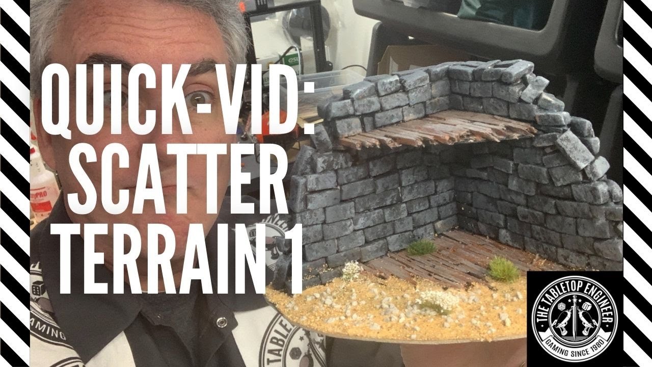 How to Make a Fast 2-Floor Ruin Piece of Scatter Terrain