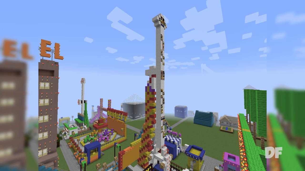 Recinto Ferial De Minecraft - Abril 2017 | Atracciones De Suscriptores