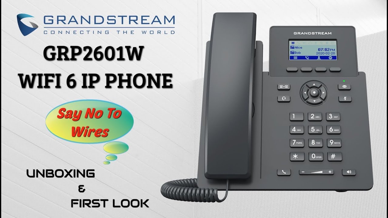 Grandstream GRP2601W WiFi 6 IP Phone Unboxing & First Look #grandstream #fgtech #ipphone