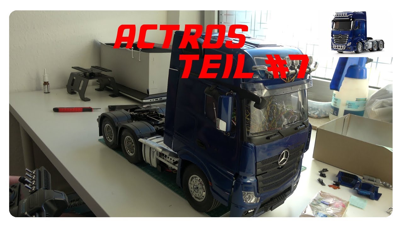 Tamiya MB Actros 3363 Pearl Blue + MFC 03 - Aufbau Teil#7: Eigentlich fertig , leider ein Fehler....