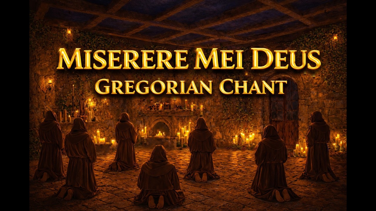 Gregorian Chant – Miserere Mei Deus (Have Mercy on Me, O God) 432Hz | Psalm 50 Penitential Prayer