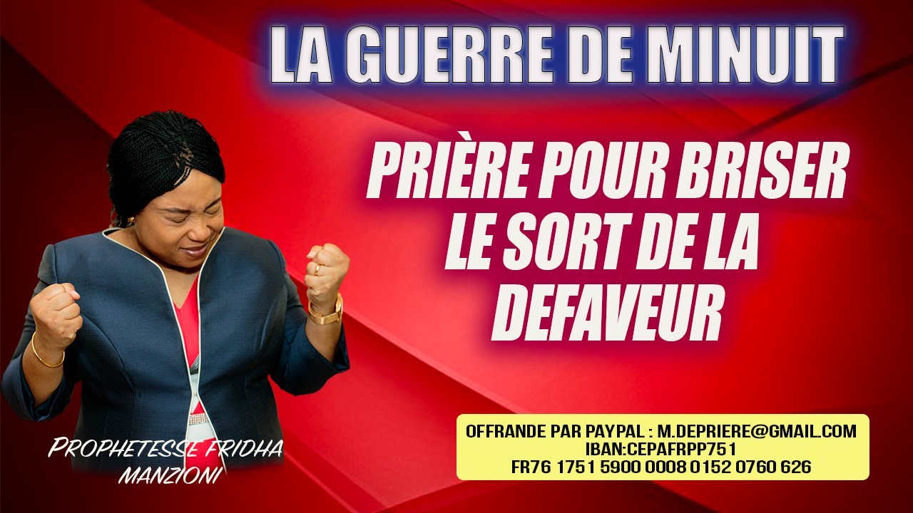 LA GUERRE DE MINUIT I BRISER LE SORT DE LA DEFAVEUR  BY PROPH FRIDHA MANZIONI