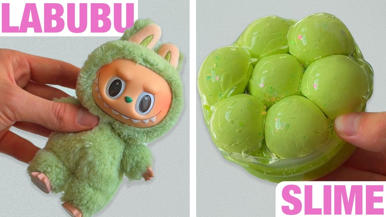 Turning Labubu&rsquo;s Into Slime | Slime Challenge