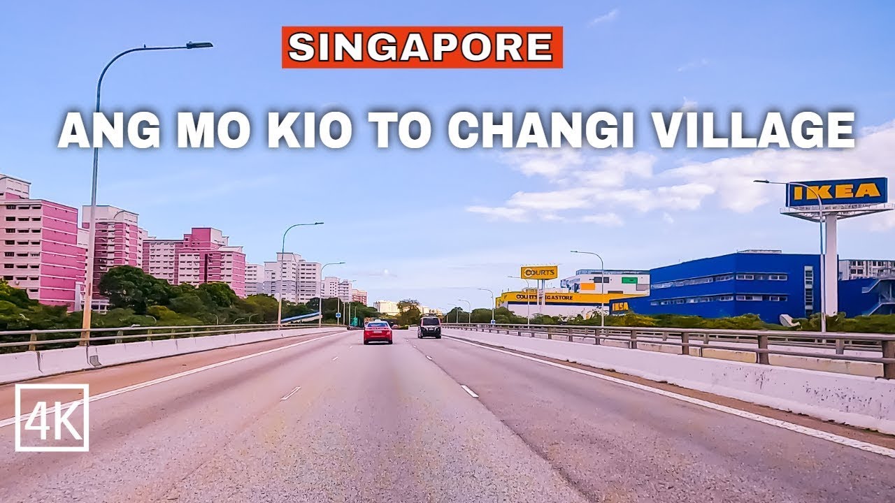 Singapore City Driving Tour | Ang Mo Kio to Changi Village Tour