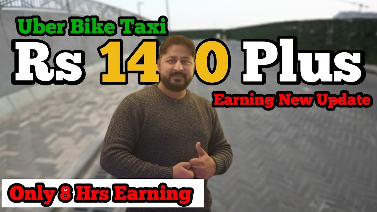 Uber New Update Earning 1400 Plus Only 8 Hrs | Uber Bike Taxi | 400 Metre Ke Liye Kya Parcel Book
