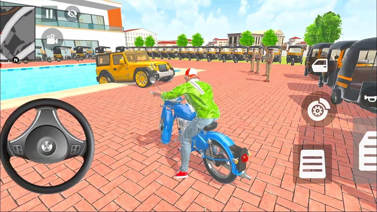 🥰Indian Theft Auto Simulator 🦚Purchase Showroom Car 🏡Parking in Pool 💦Spiderman Hulk Police Game🎮