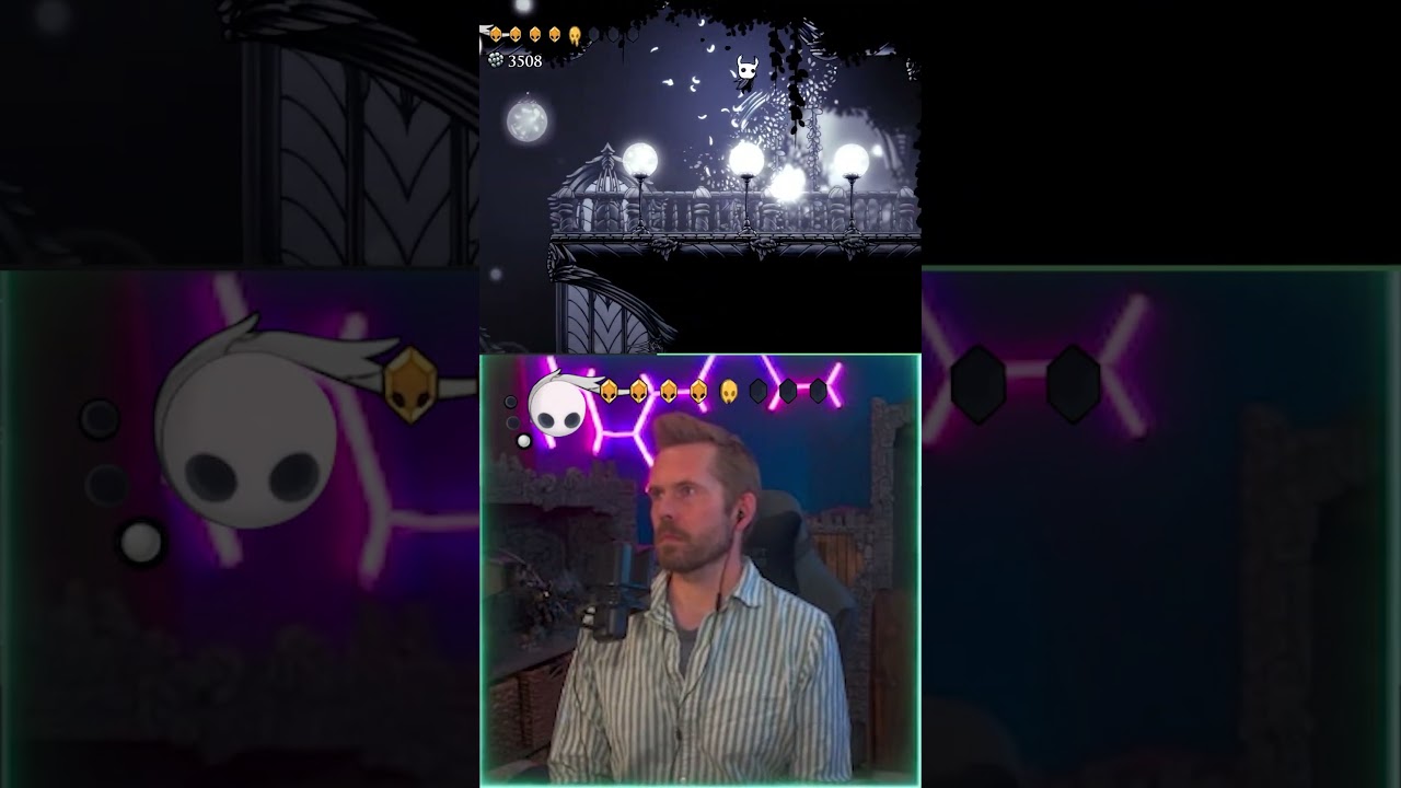 Completing the ascent up the #whitepalace #hollowknight #parkour #gaming #firstplaythrough