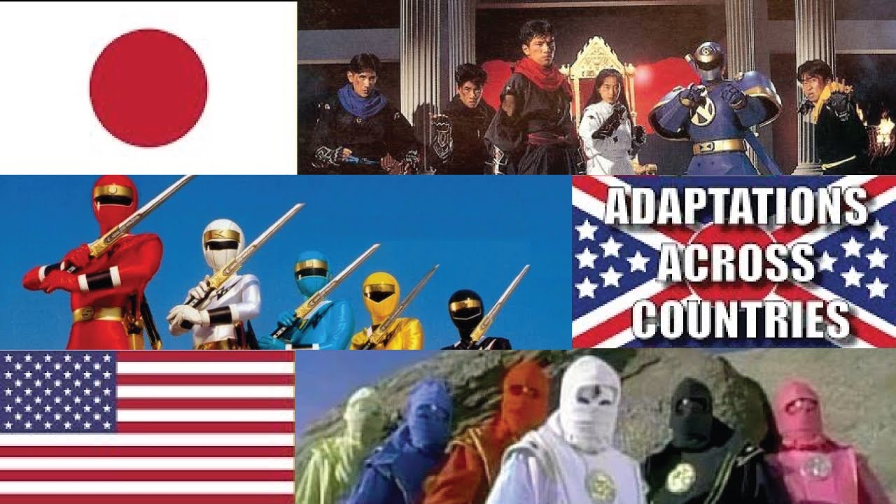 Power Rangers Season 3 and Kakuranger Adaptations Across Countries (mighty morphin vs Ninja Sentai)