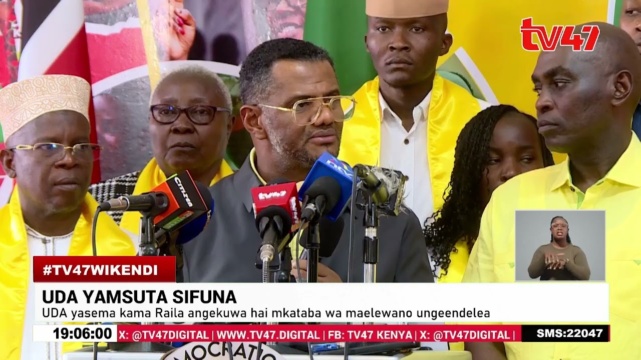 UDA yapuuza madai ya Sifuna kuwa mkataba wa maelewano ulikamilika