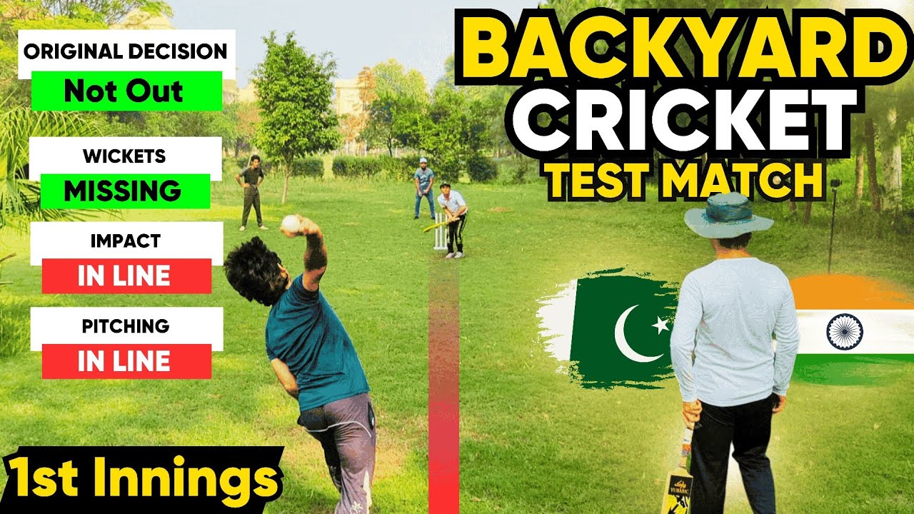 Backyard Cricket Test | IND vs PAK | 1st innings | Off Yorker