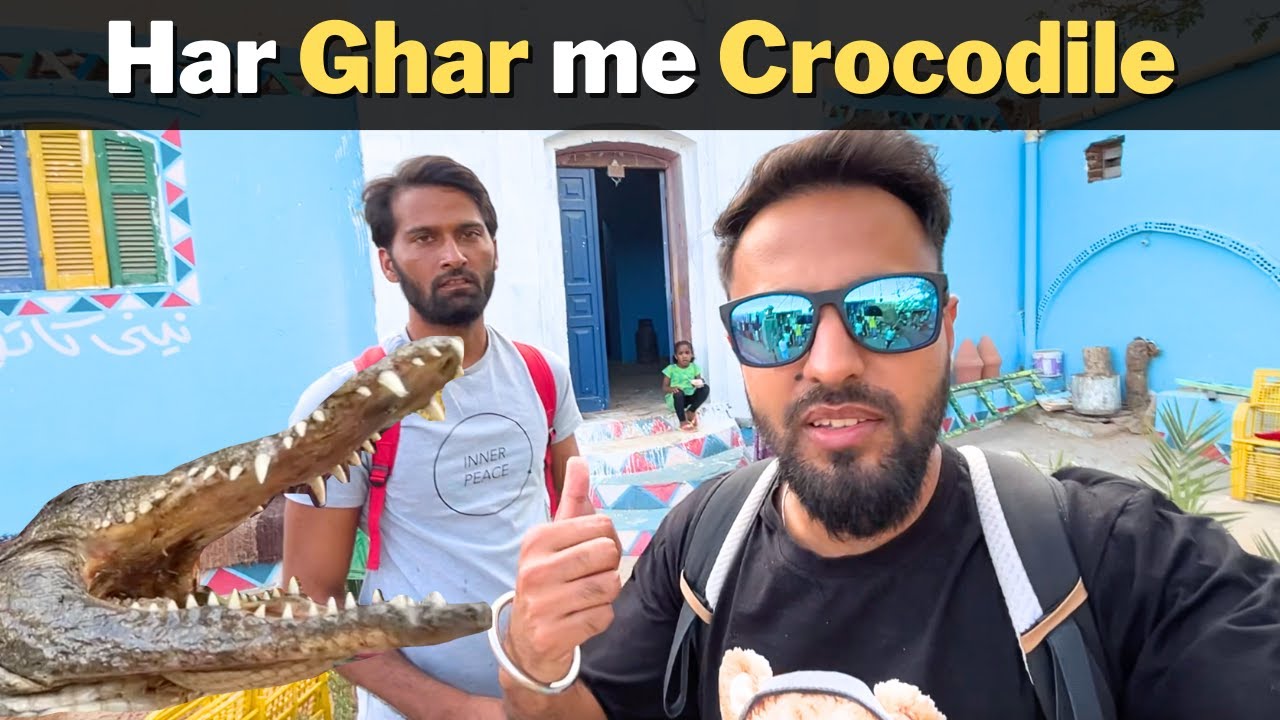 CROCODILES in EVERY HOME in ASWAN EGYPT | with @theindotrekker​