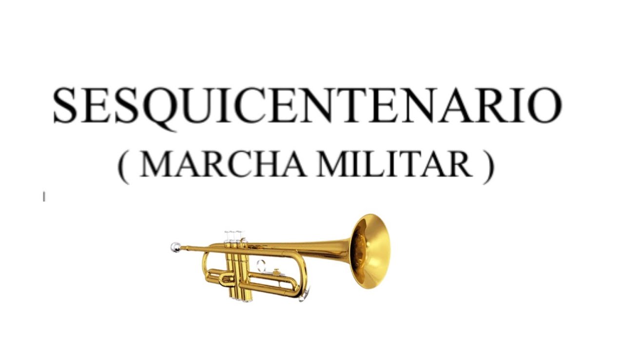 sesquicentenario marcha militar partitura para trompeta #partiturasbanda 🎺
