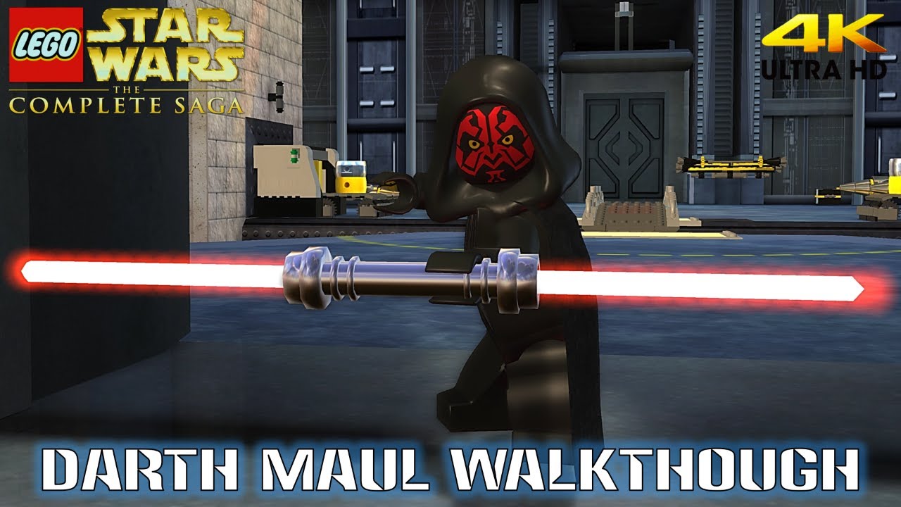 Lego Star Wars The Complete Saga 'Darth Maul' Walkthrough (4K)