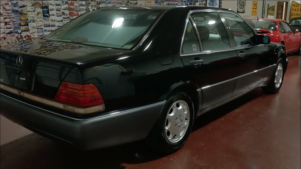 1992 Mercedes 500SEL Black w/ Saddle 78k Miles